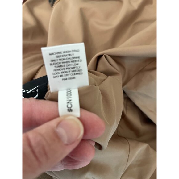 Reversible NY&C Womens Hooded Bomber Jacket With "Leopard" Feaux fur Print & Tan - Picture 12 of 12